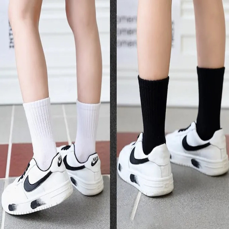 3Y-12Y School Socks sports athletic 5 Pack cotton crew socks
